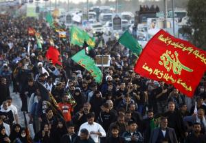 تصاویر / حرکت بزرگترین کاروان پیاده روی ۴۰ هزار نفری اربعین در ایران از منطقه ملاشیه اهواز