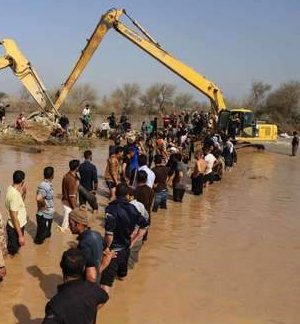  استقرار 500 دستگاه ماشین آلات در مناطق خطر سیل خوزستان