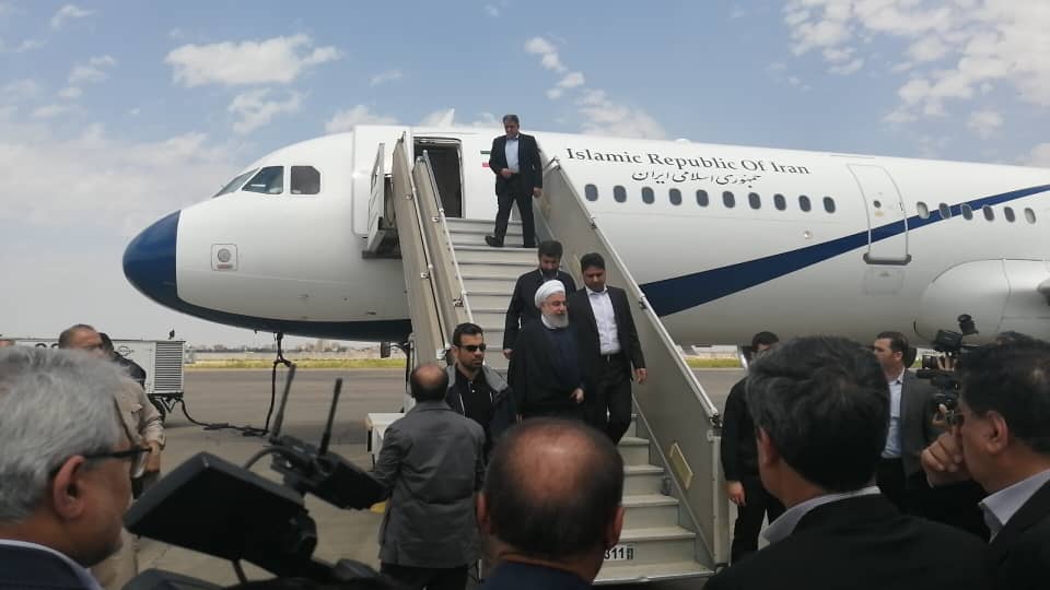  ورود رئیس جمهور به خوزستان