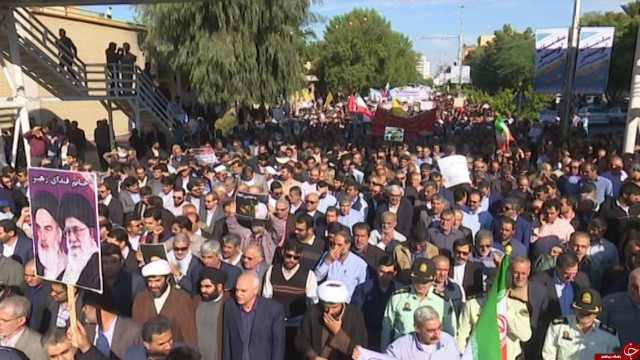  راهپیمایی مردم مسجدسلیمان در محکومیت اغتشاشگران