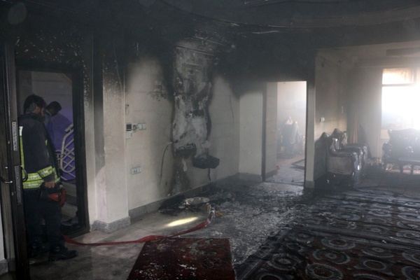 آتش‌سوزی یک ‌منزل مسکونی در اهواز