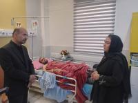  عیادت جانشین ایثارگران سپاه پاسداران از مجروحین جنگ تحمیلی ۱۲ روزه رژیم صهیونیستی