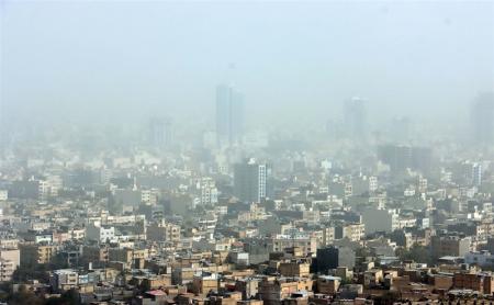  هوای ۱۳ شهر خوزستان در وضعیت بنفش، قرمز و نارنجی آلودگی